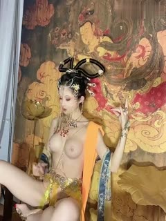 画中仙古色鲜香酥乳玉体，古代妃子穿越2023，怪不得皇帝每天都要翻牌！-155-155