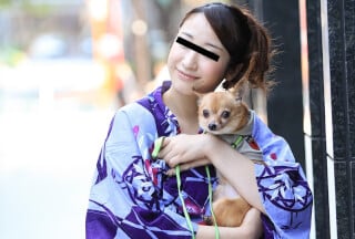 10musume 天然むすめ 082423_01 犬の散歩中に犬好きな浴衣美人をナンパゲット！佐々木レイ海报剧照